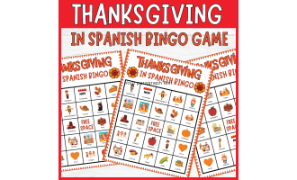 No Prep Thanksgiving in Spanish Bingo Dia de Acción de Gracias