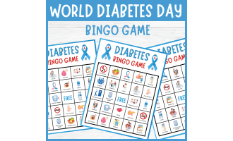 No Prep World Diabetes Day Bingo | Diabetes Awareness Games