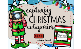 NO PRINT Capturing Christmas Categories Speech Therapy Activities
