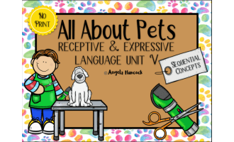 NO PRINT Digital Desk Pet Care Sequences and Story Sequences