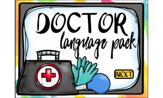 NO PRINT Doctor Receptive Expressive Language Activities Pack