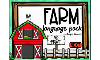 NO PRINT Farm Language Pack for Distance Learning