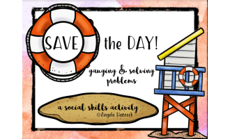NO PRINT Lifeguard Save the Day Social Language Skills Distance Learning