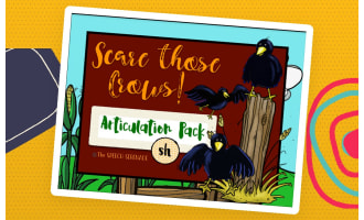 NO PRINT Scare the Crows Articulation - SH Edition for Distance Learning