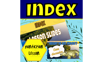 Nonfiction index lesson rainforest