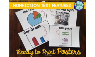 Nonfiction Text Features Posters | Ready-to-Print Anchor Charts