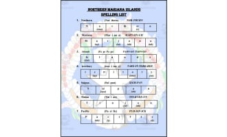 Northern Mariana Islands Spelling List