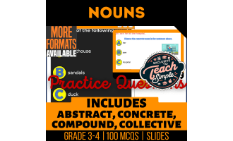 Nouns Practice Questions - Grade 3-4 Grammar (Google Slides)