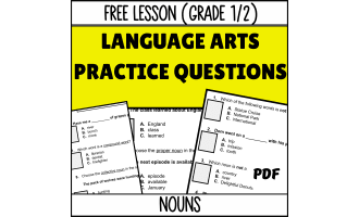 Nouns Sample - Grades 1-2 Grammar (PDF)