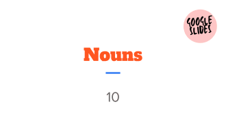 Nouns Sample - Grades 1-2 Grammar (Slides)