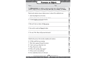 Nouns, Verbs, and Adjectives Printable Workbook
