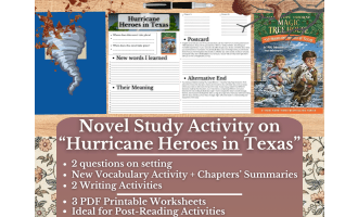 Novel Study - Hurricane Heroes in Texas - Magic Tree House