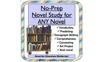 Novel Study: No-Prep Vocabulary, Writing, and Collage for ANY Novel