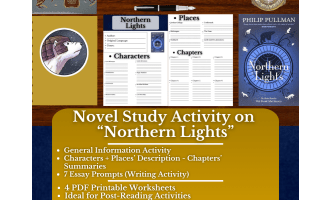 Novel Study on "Northern Lights" - Philip Pullman - His Dark Materials