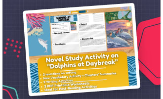 Novel Study Worksheets - "Dolphins at Daybreak" - Magic Tree House