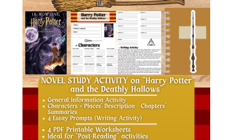 Novel Study Worksheets on "Harry Potter and the Deathly Hallows"