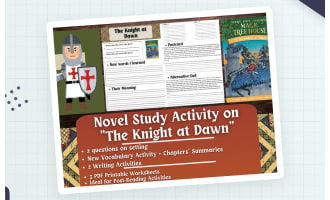 Novel Study Worksheets on "The Knight at Dawn" - Magic Tree House