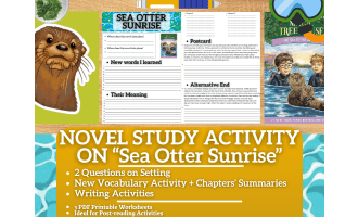 Novel Study Worksheets - Sea Otter Sunrise - Magic Tree House