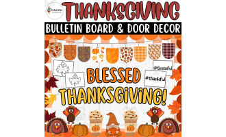 November Blessings: Classroom Fall Decor and Thanksgiving Door Display