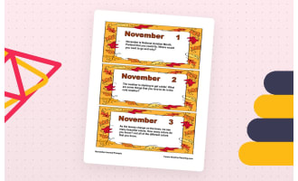 November Daily Journal Prompts