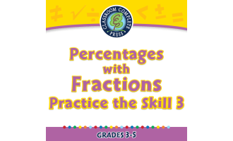 Number & Operations: Percentages with Fractions - Practice the Skill 3 - FLASH-MAC
