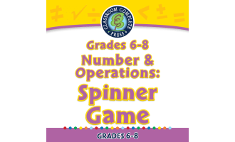 Number & Operations: Spinner Game for 6th-8th | PC Software