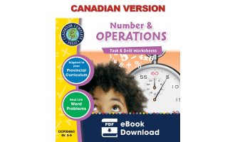 Number & Operations - Task & Drill Sheets Gr. 3-5 - Canadian Content