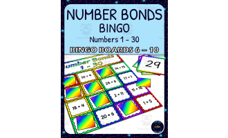 Number Bonds 1-30 Bingo - Boards 6-10