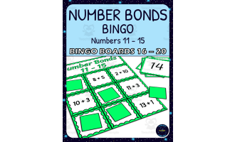 Number Bonds 11-15 Bingo - Boards 16-20