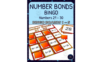 Number Bonds 21-30 Bingo - Boards 1-5