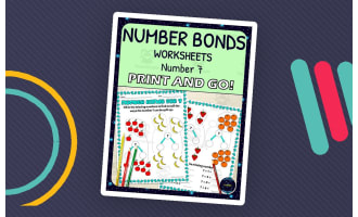 Number Bonds for 7 Worksheets