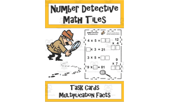 Number Detectives Task Cards: Multiplication Facts Pack