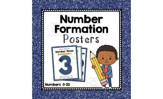 Number Formation Posters and Worksheets | Preschool Number Resources