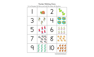 Number Matching Puzzle Activity
