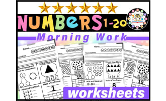 Number of the Day | Numbers 1-20 Worksheets for Kindergarten | Numbers