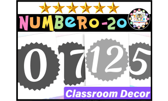 Number Posters 0-20