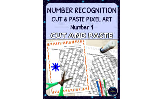 Number Recognition Pixel Art - Number 1