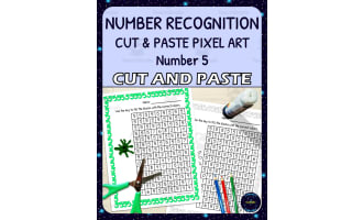 Number Recognition Pixel Art - Number 5