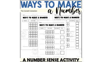 Number Sense Worksheets: Ways to Make a Number