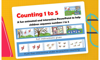 Number Sequencing Interactive PowerPoint 0 to 5