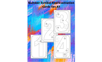 Number Symbol Representation Cards Set A1