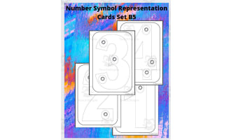 Number Symbol Representation Cards Set B5