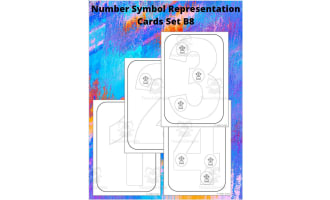 Number Symbol Representation Cards Set B8