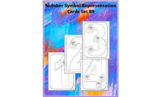 Number Symbol Representation Cards Set B9