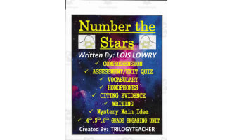 NUMBER THE STARS Comprehension/Assessment/Exit Quiz Novel Study Unit