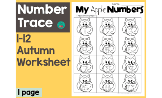 Number Trace 1-12