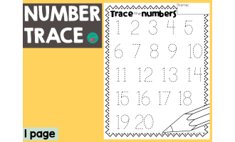 Number Trace 1-20