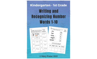 Number Words 1-10 Activity Pack