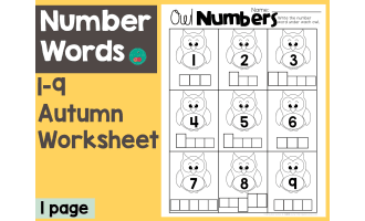Number Words 1-9