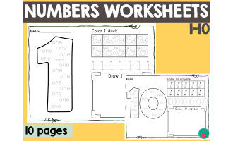 Number Worksheets 1-10